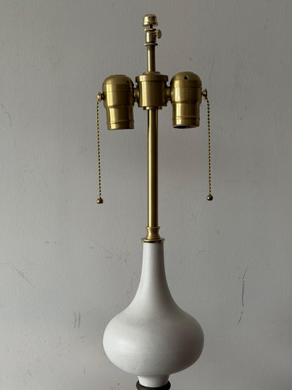 Frisman Vintage Vintage Gerald Thurston Lightolier Ceramic Gourd Lamps ca' 1950's Elegant