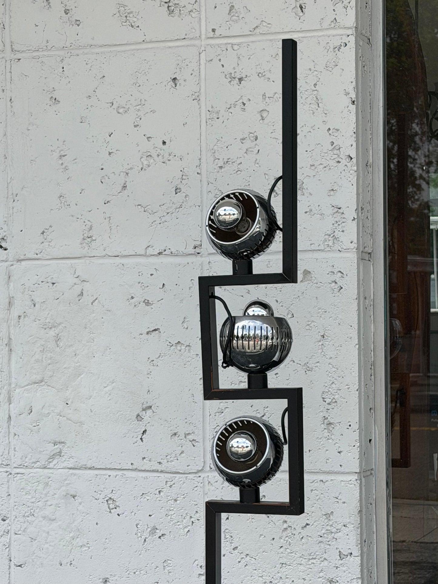 Frisman Vintage Original Eyeball Floor Lamp by Angelo Lelli for Arredoluce, 1960s Marble Base