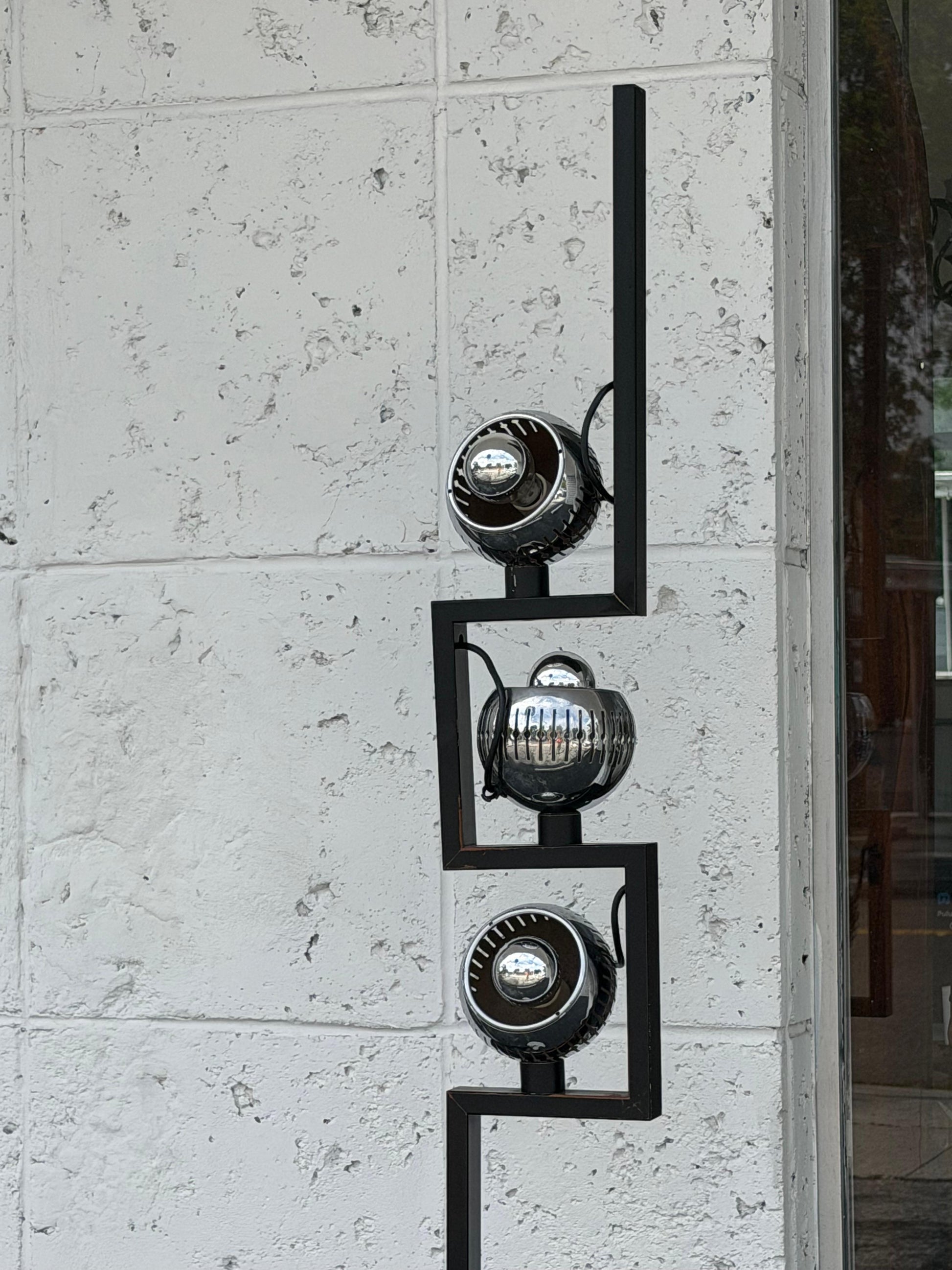 Frisman Vintage Original Eyeball Floor Lamp by Angelo Lelli for Arredoluce, 1960s Marble Base