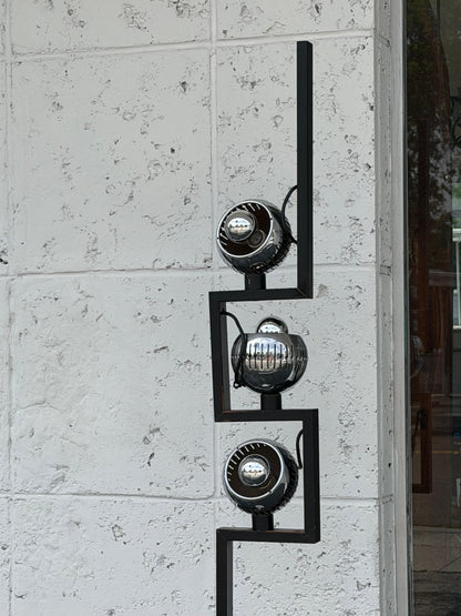 Frisman Vintage Original Eyeball Floor Lamp by Angelo Lelli for Arredoluce, 1960s Marble Base