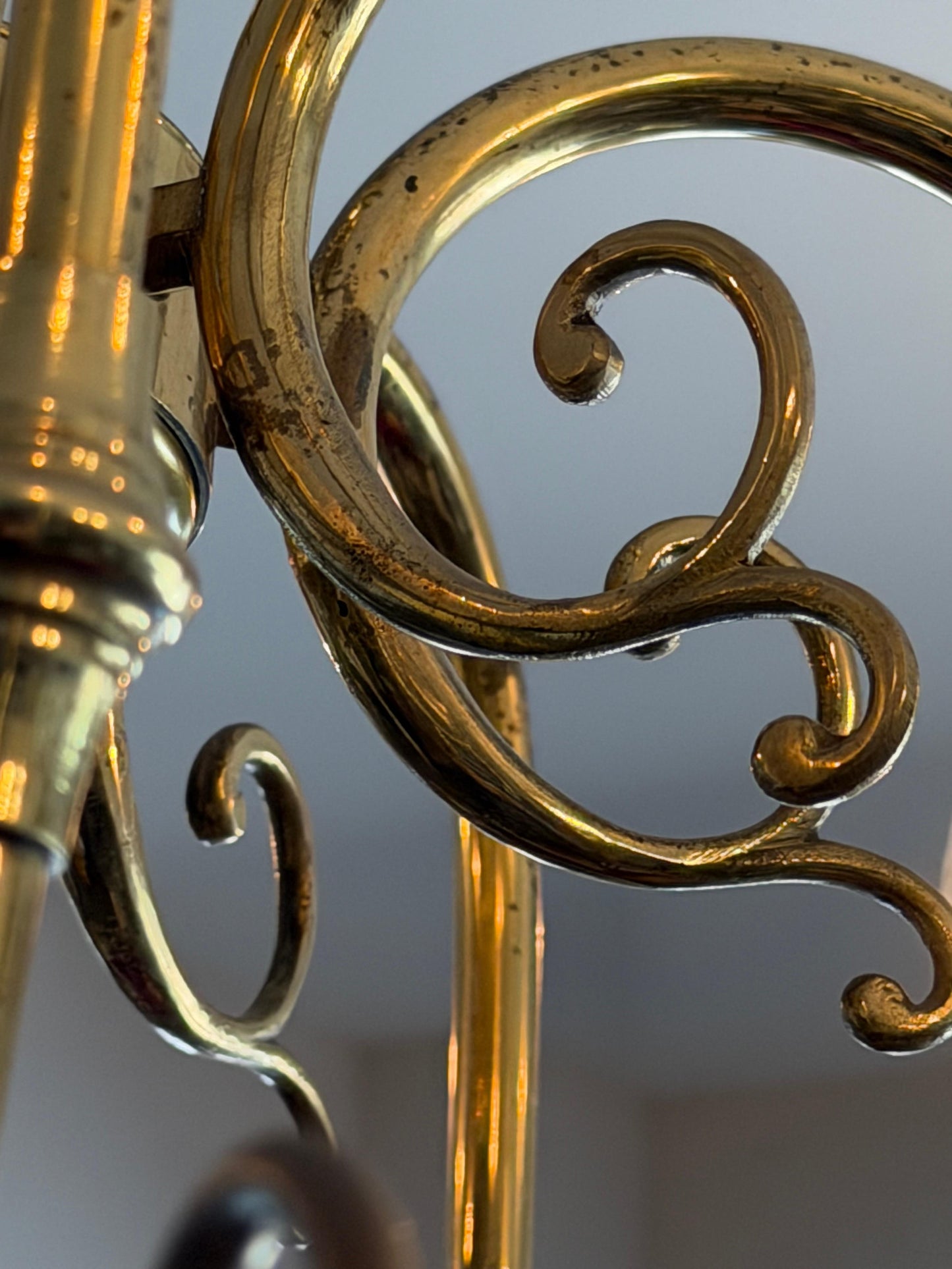 Frisman Vintage Italian Brass Chandelier Eight Arm Elegant ca' 1960's