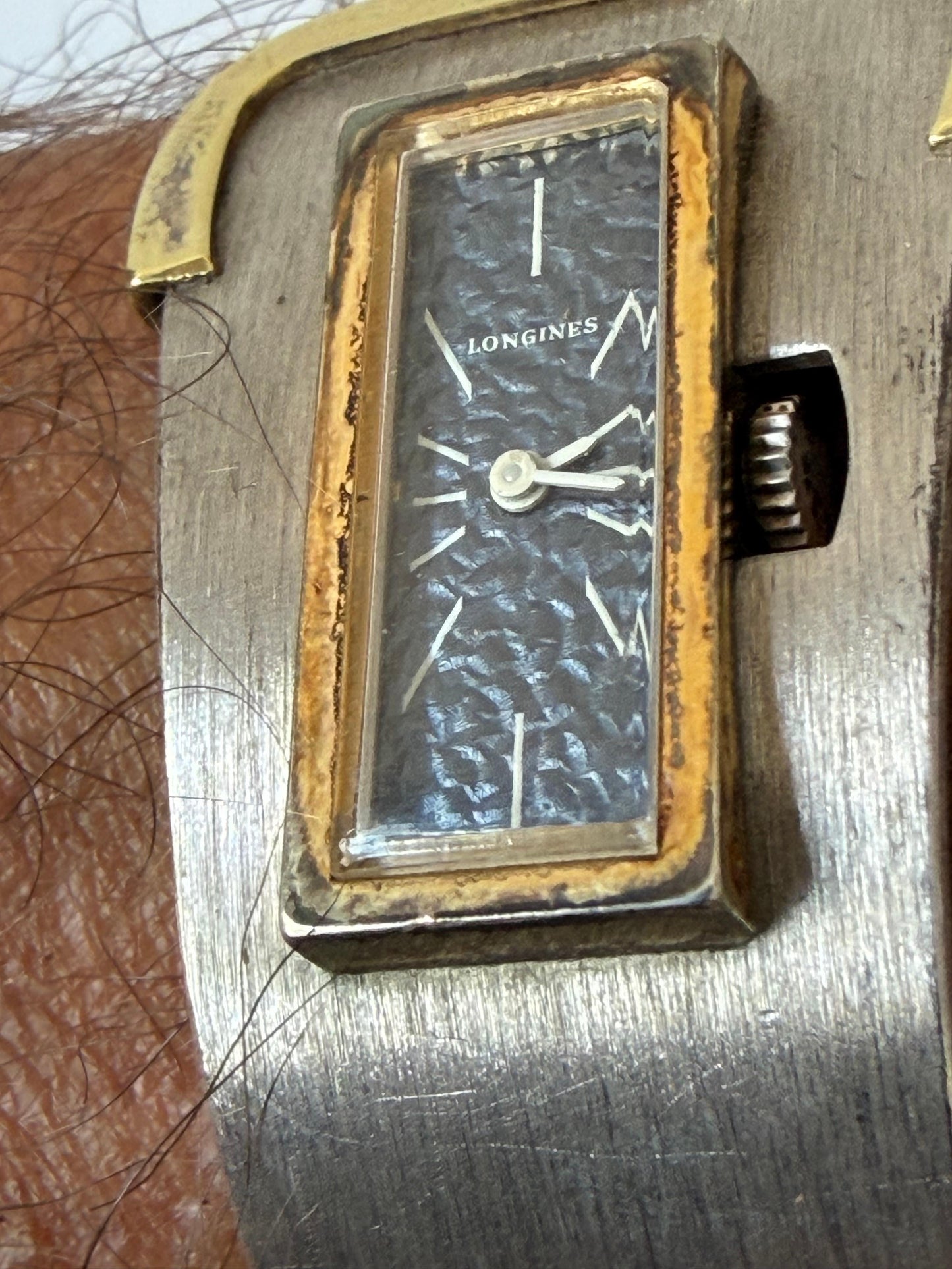 Frisman Vintage Longines Cuff Watch Bracelet Sterling Silver ca' 1970's