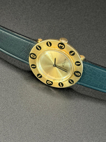 Frisman Vintage Unusual Lecoultre Disco Volante Watch in 14K Gold
