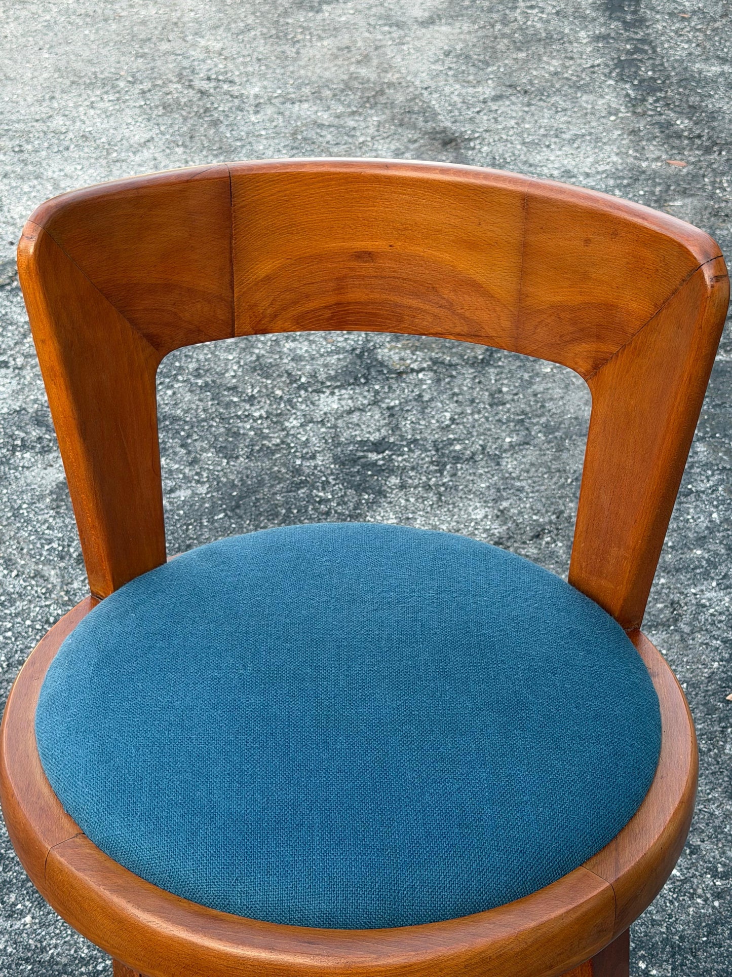 Frisman Vintage Mid-Century Modern Vanity Swivel Chair By Edward Wormley For Drexel ca' 1950's