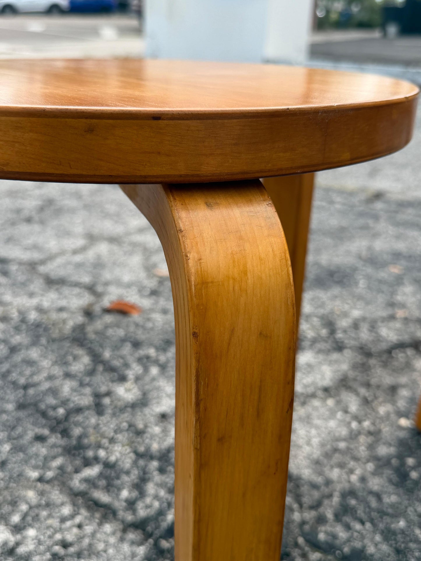 Frisman Vintage Vintage Alvar Aalto Stools Finland ca' 1950's-60's Mid Century Patina
