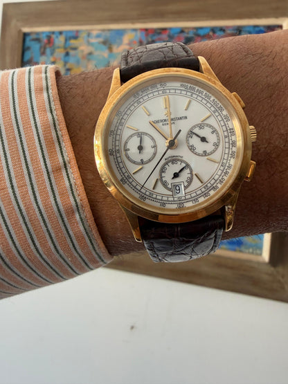 Frisman Vintage Rare Vacheron Constantin 49002 Les Historiques Chronograph ca' 1990's 18k