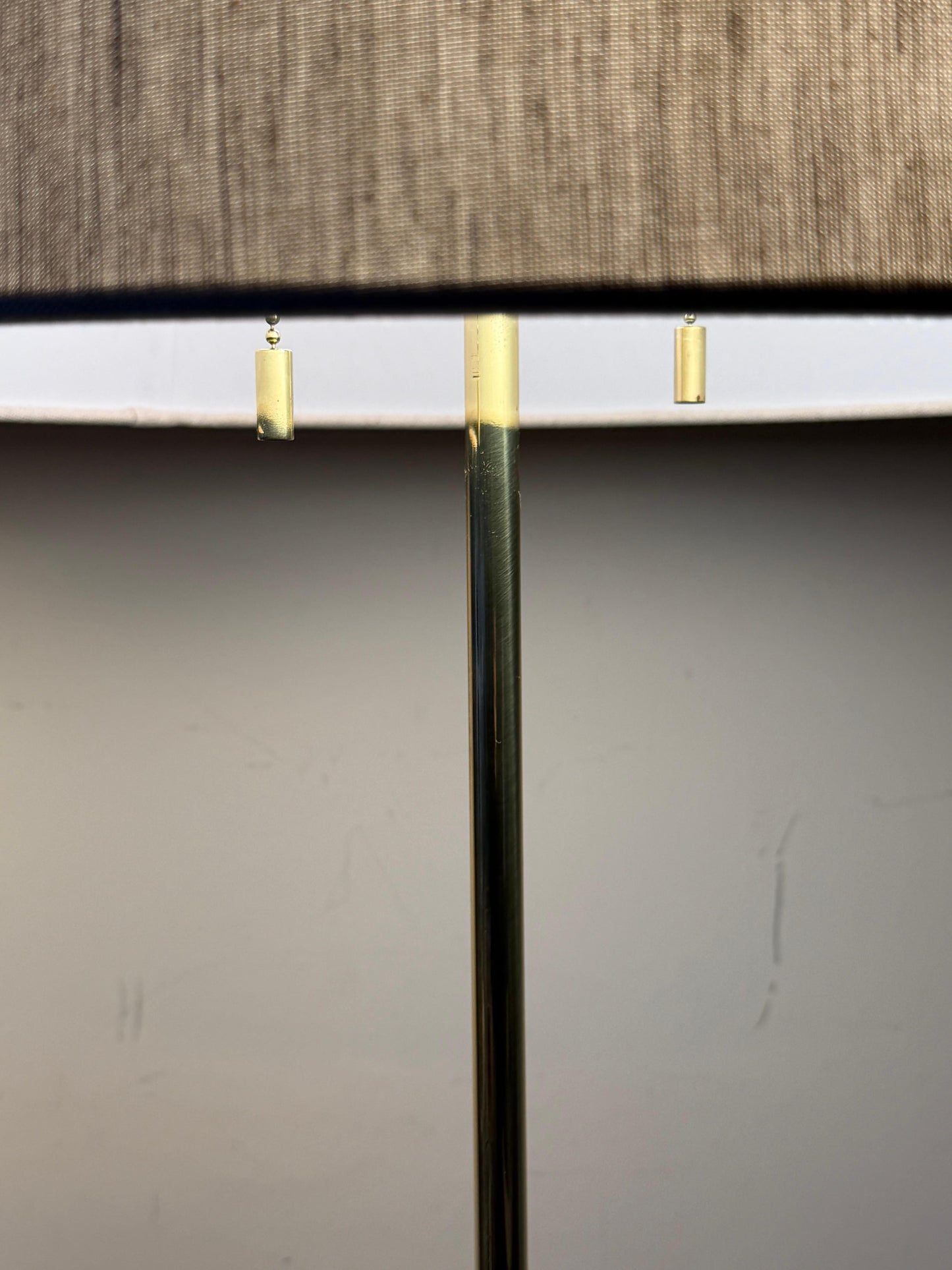 Frisman Vintage A Pair Of Brass Floor Lamps By T.H.Robsjohn-Gibbings Hansen Ca' 1950's