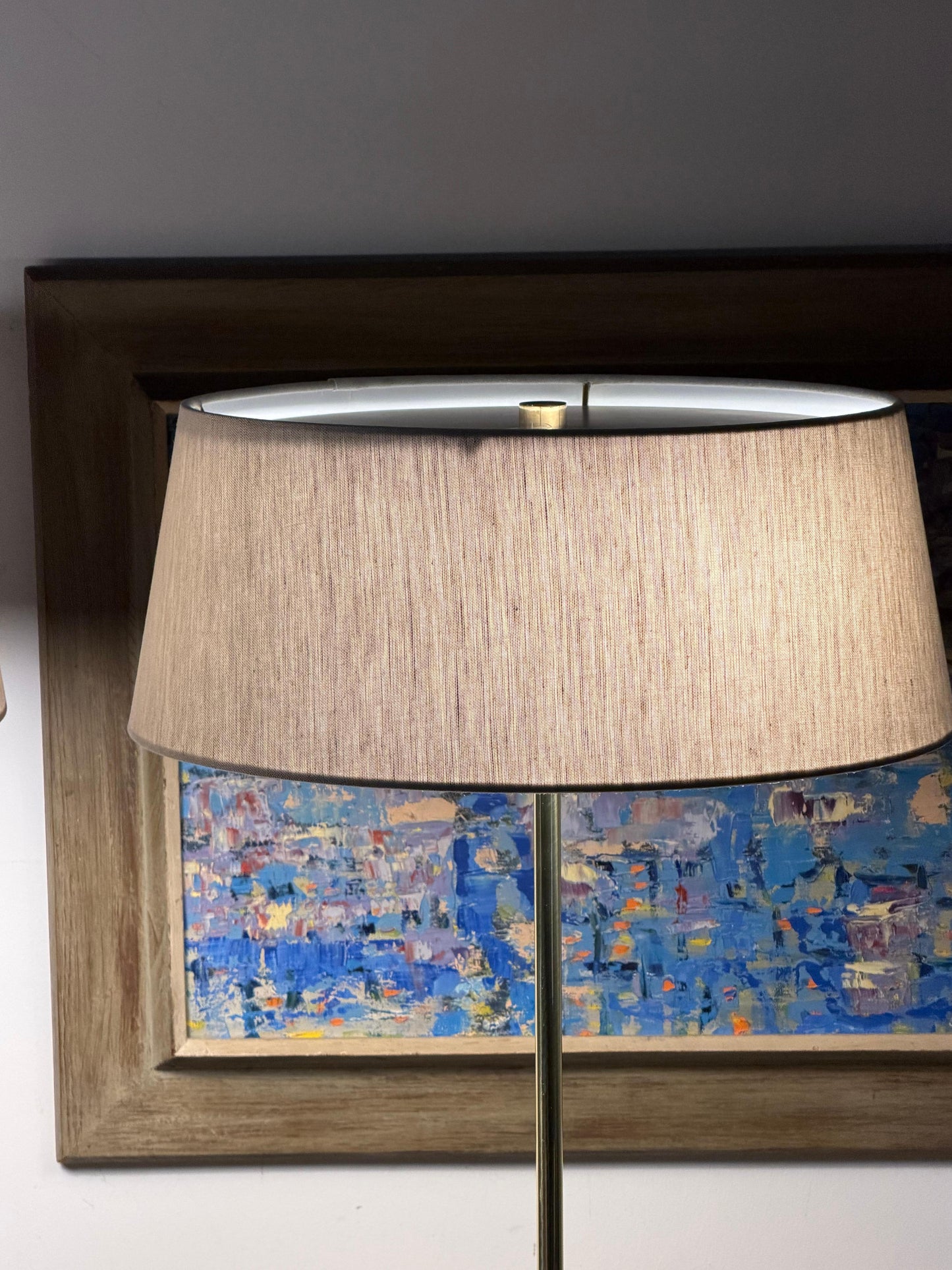 Frisman Vintage A Pair Of Brass Floor Lamps By T.H.Robsjohn-Gibbings Hansen Ca' 1950's
