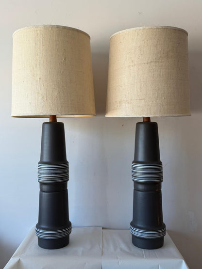 Frisman Vintage A Pair Of Monumental Martz Lamps