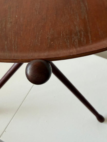 Frisman Vintage Vintage Nils Trautner Teak Folding Table Swedish Campaign Style MCM