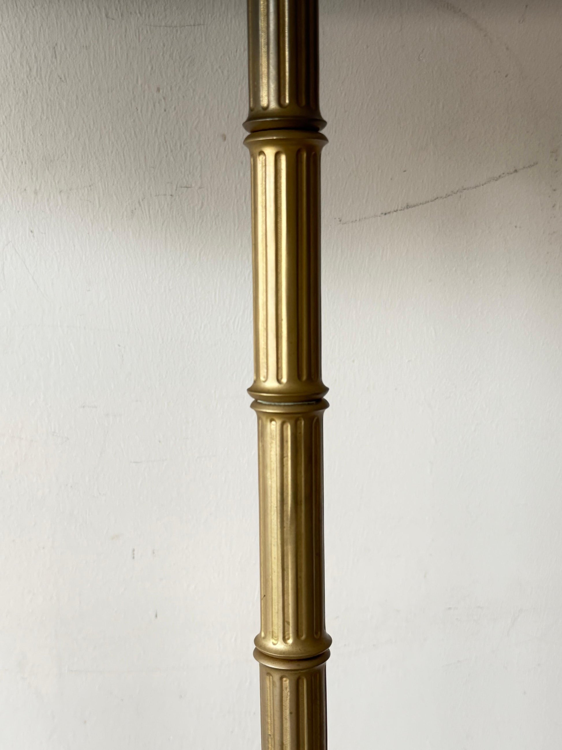 Frisman Vintage A Pair Of Chapman Floor Lamps Bronze Bamboo Style ca' 1970's