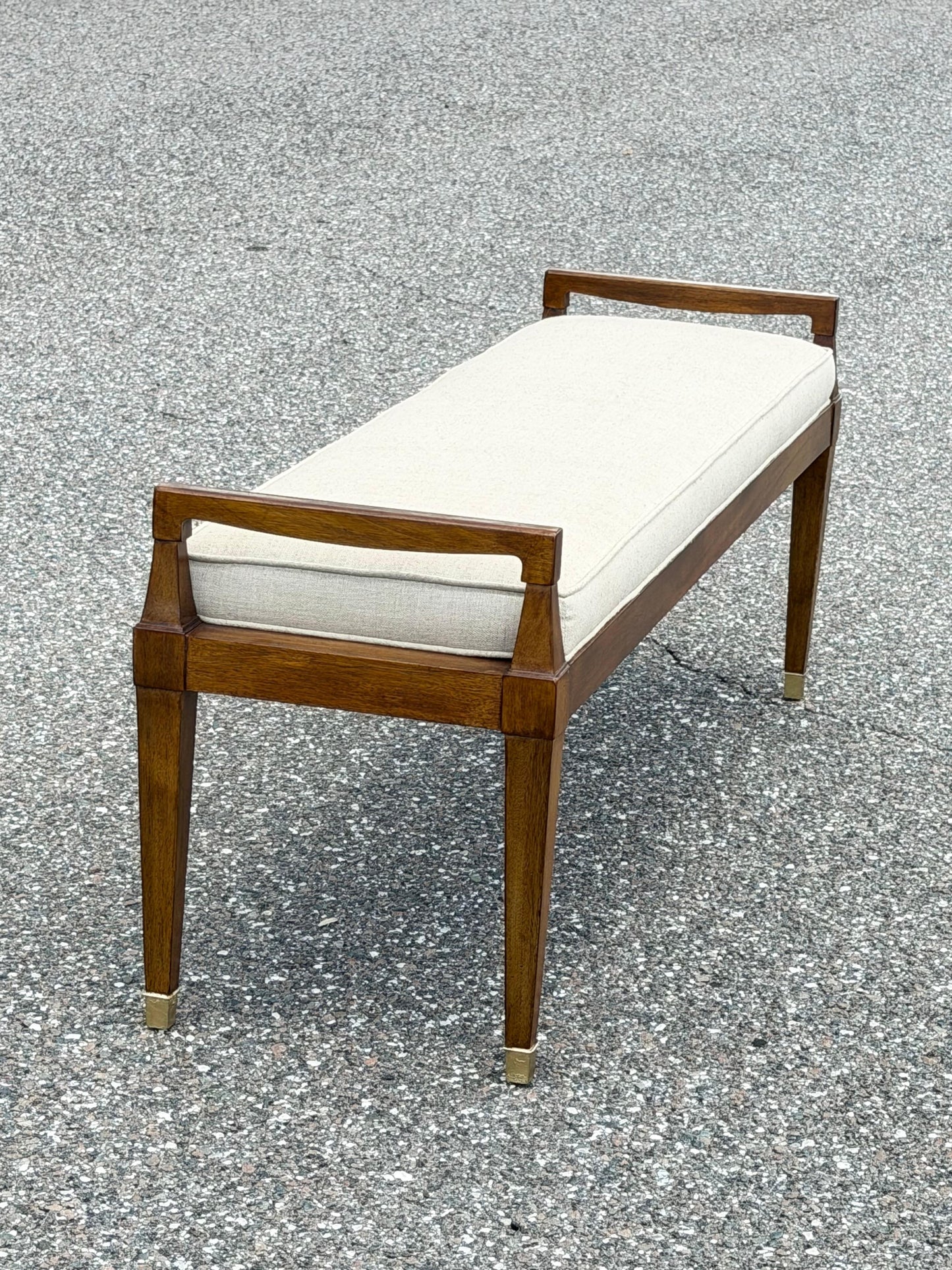 Frisman Vintage Upholstered Bench By Henredon Ca' 1950's