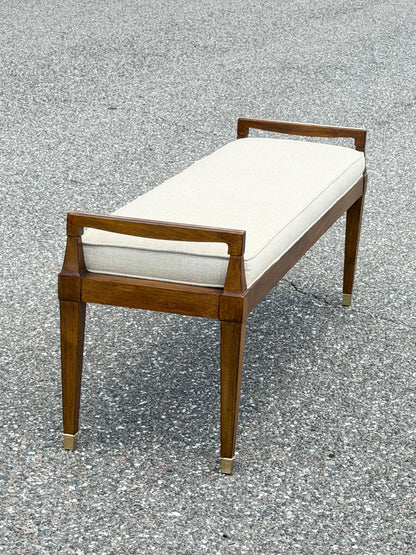 Frisman Vintage Upholstered Bench By Henredon Ca' 1950's