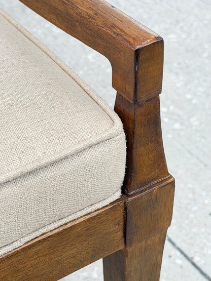 Frisman Vintage Upholstered Bench By Henredon Ca' 1950's