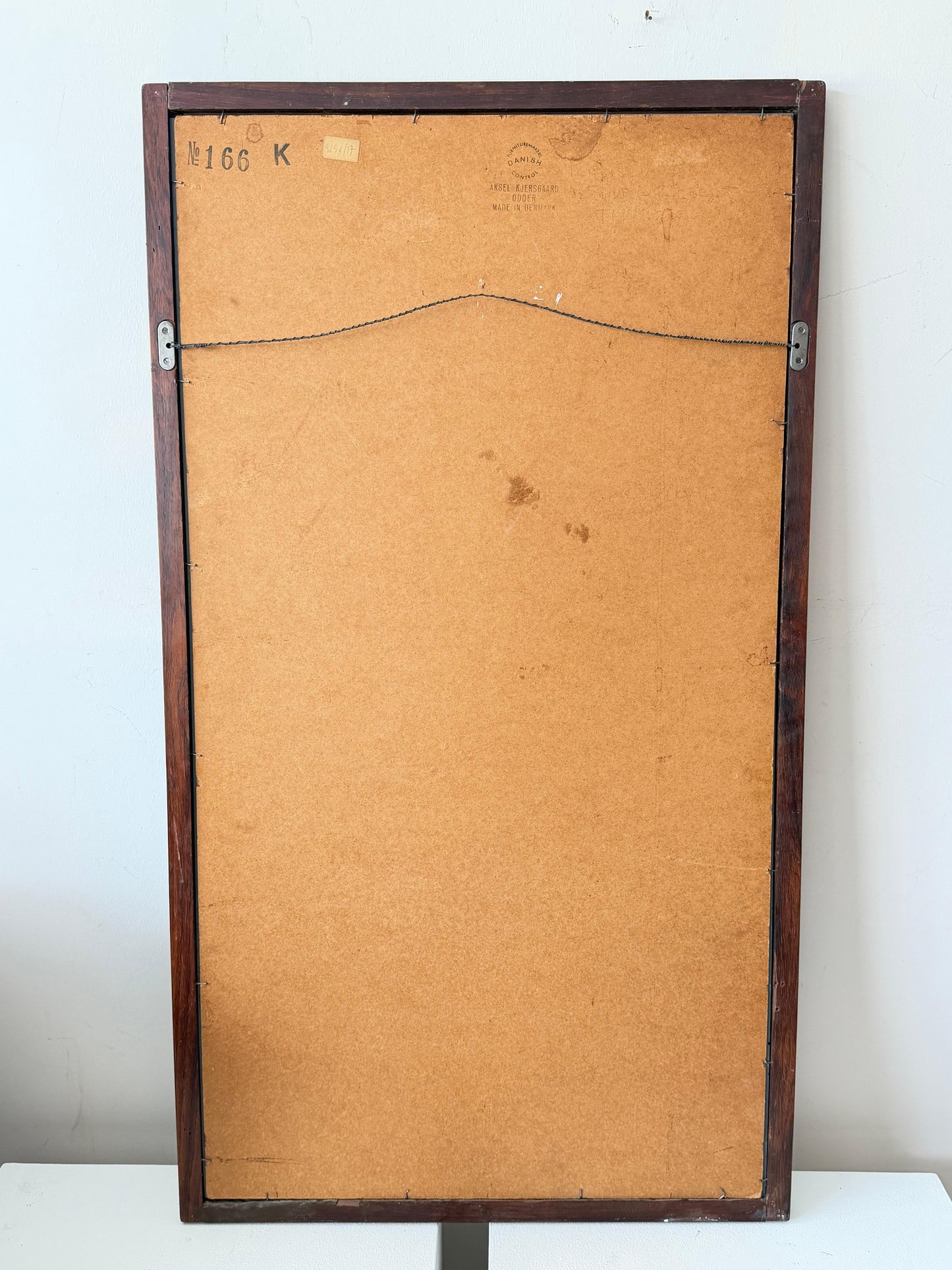 Frisman Vintage Danish Midcentury Modern Rosewood Wall Mirror, Aksel Kjersgaard, Denmark 1960s