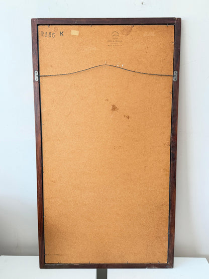 Frisman Vintage Danish Midcentury Modern Rosewood Wall Mirror, Aksel Kjersgaard, Denmark 1960s