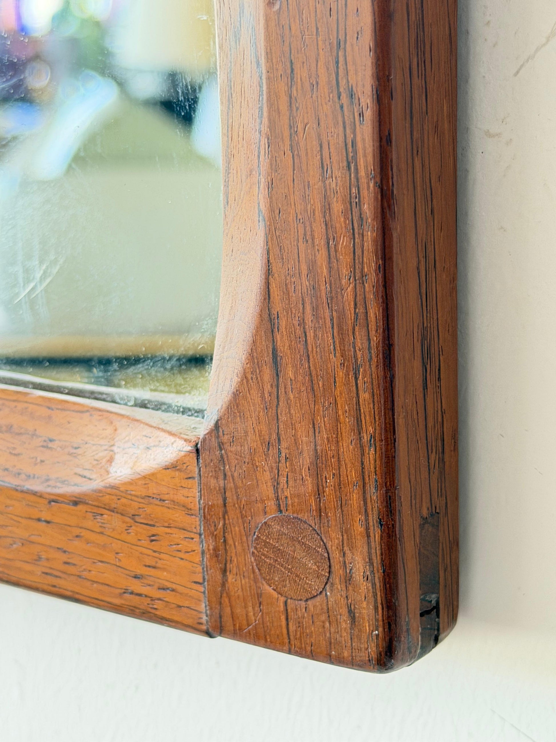 Frisman Vintage Danish Midcentury Modern Rosewood Wall Mirror, Aksel Kjersgaard, Denmark 1960s