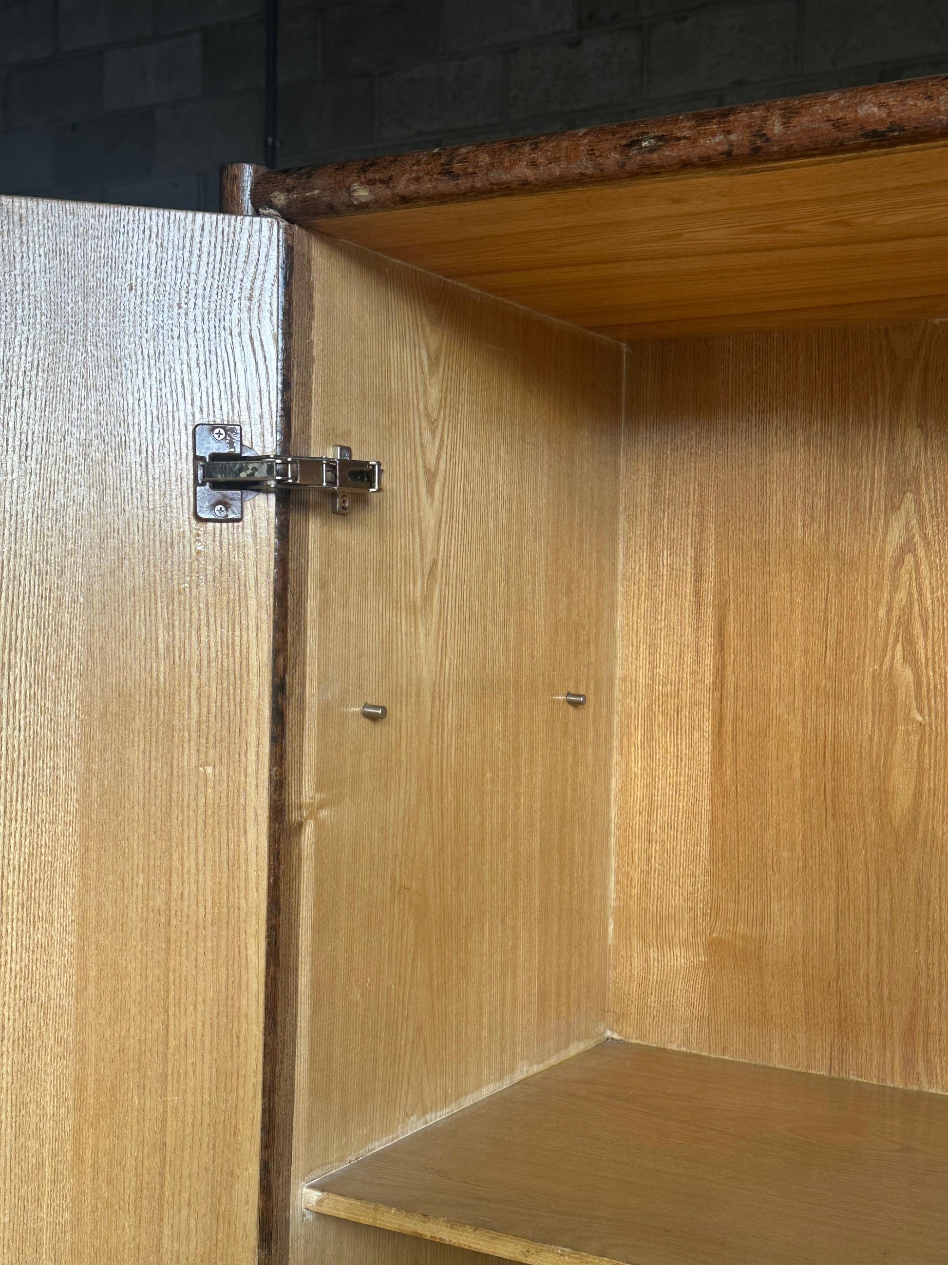 Frisman Vintage 1980s Tortoiseshell Bamboo & Rattan Wardrobe Attr to Ralph Lauren Bloomingdales