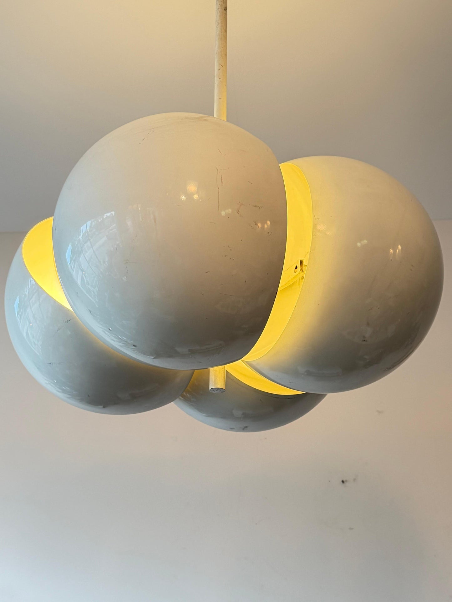 Frisman Vintage Rare Vico Magistretti Ceiling Lamp Giunone For Artemide 1970