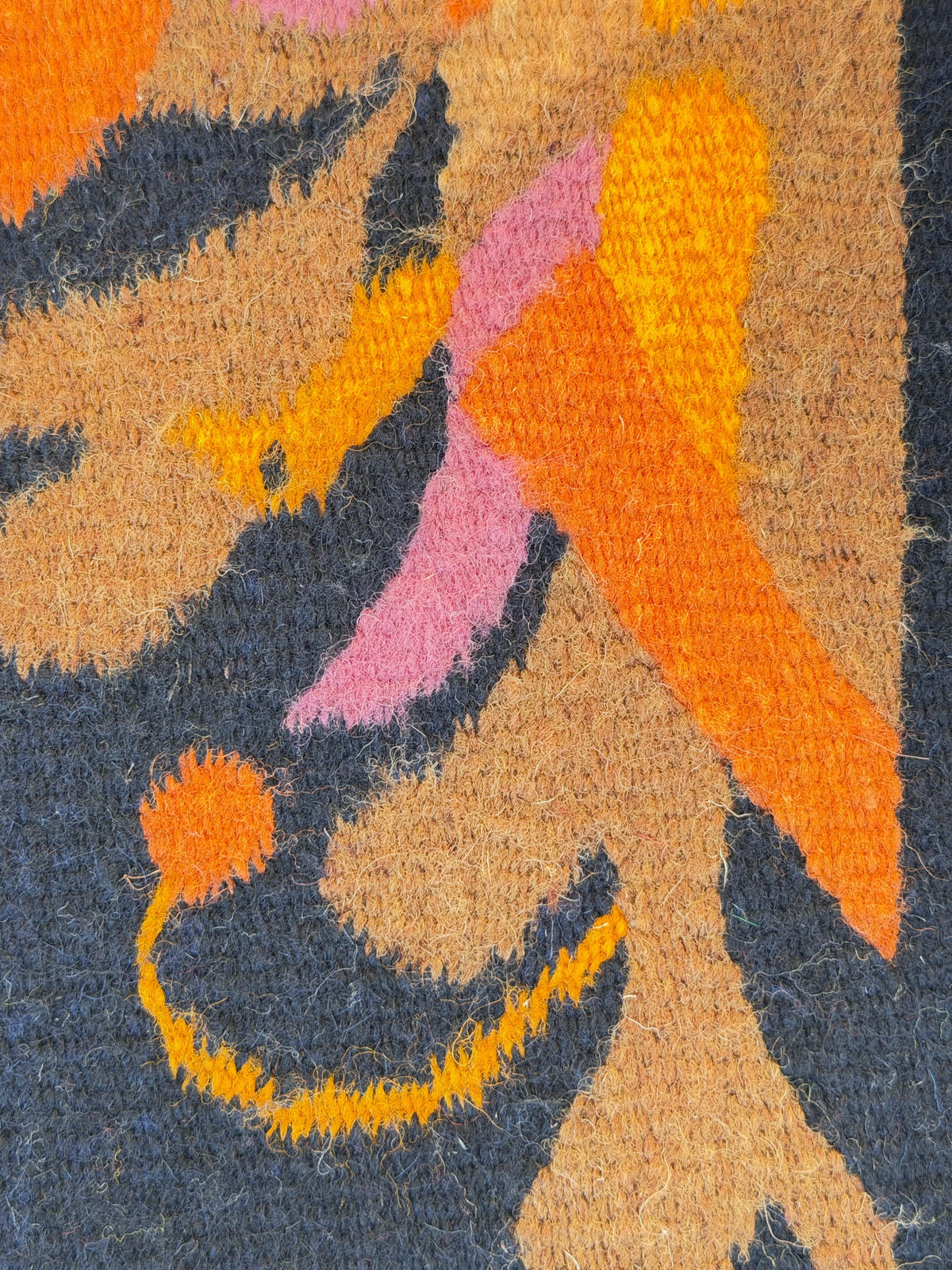 Frisman Vintage Vintage Mid Century Whimsical Tapestry Mexico 1960's Bertha Preux