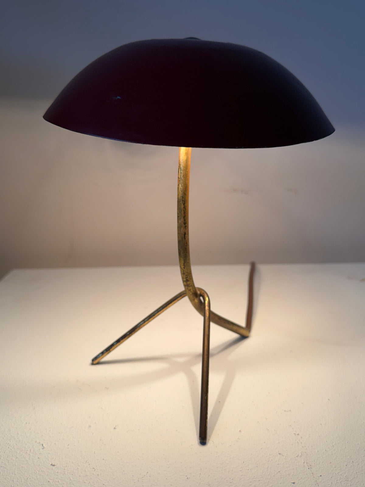 Frisman Vintage Unusual Italian Table Lamp ca' 1950's