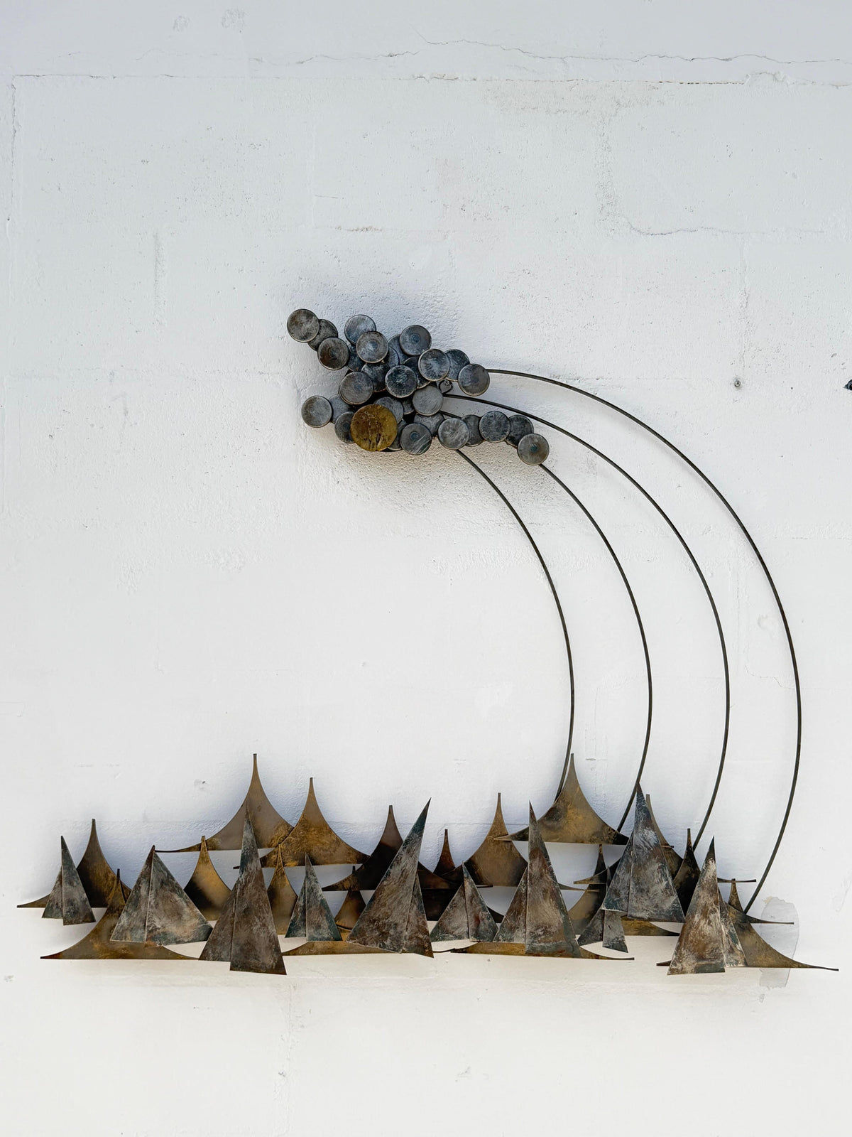Frisman Vintage Unusual Wall Mounted Sculpture Sailboats