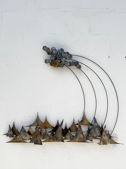 Frisman Vintage Unusual Wall Mounted Sculpture Sailboats