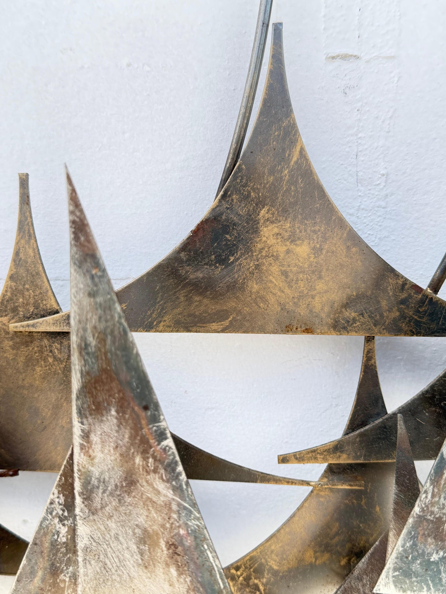 Frisman Vintage Unusual Wall Mounted Sculpture Sailboats