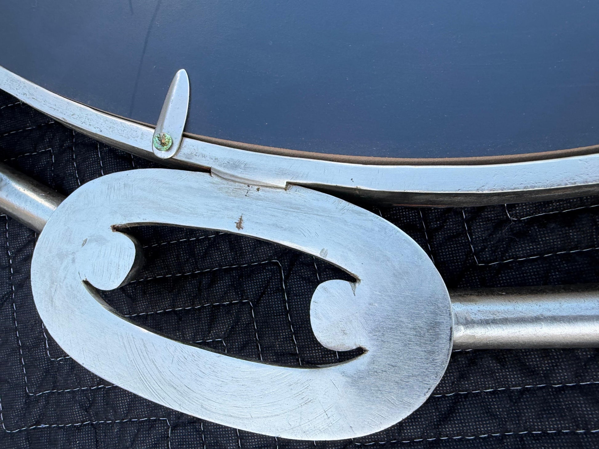 Frisman Vintage A Pair Of Chainlink Steel Industrial Style Mirrors Heavy