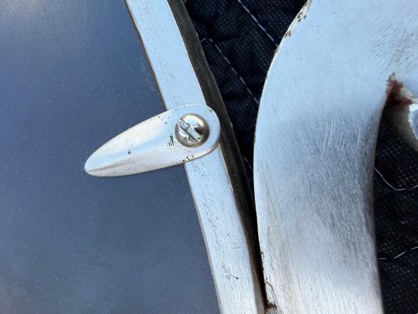 Frisman Vintage A Pair Of Chainlink Steel Industrial Style Mirrors Heavy