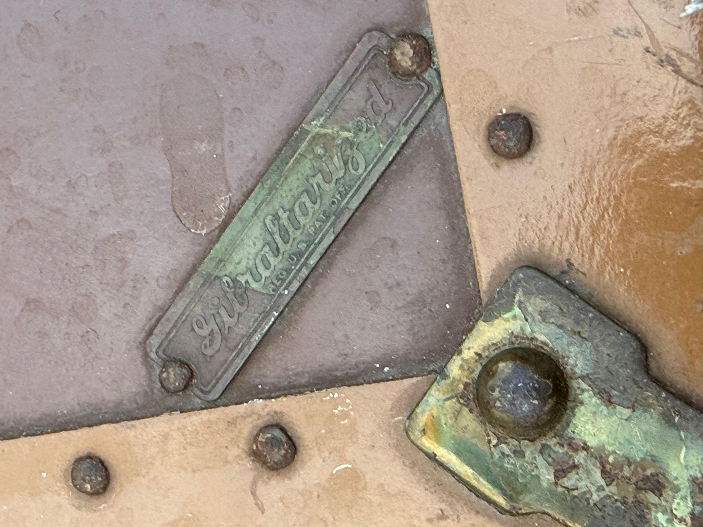 Frisman Vintage Vintage Hartmann Gibraltarized Hard Case Steamer Trunk Luggage 1940's