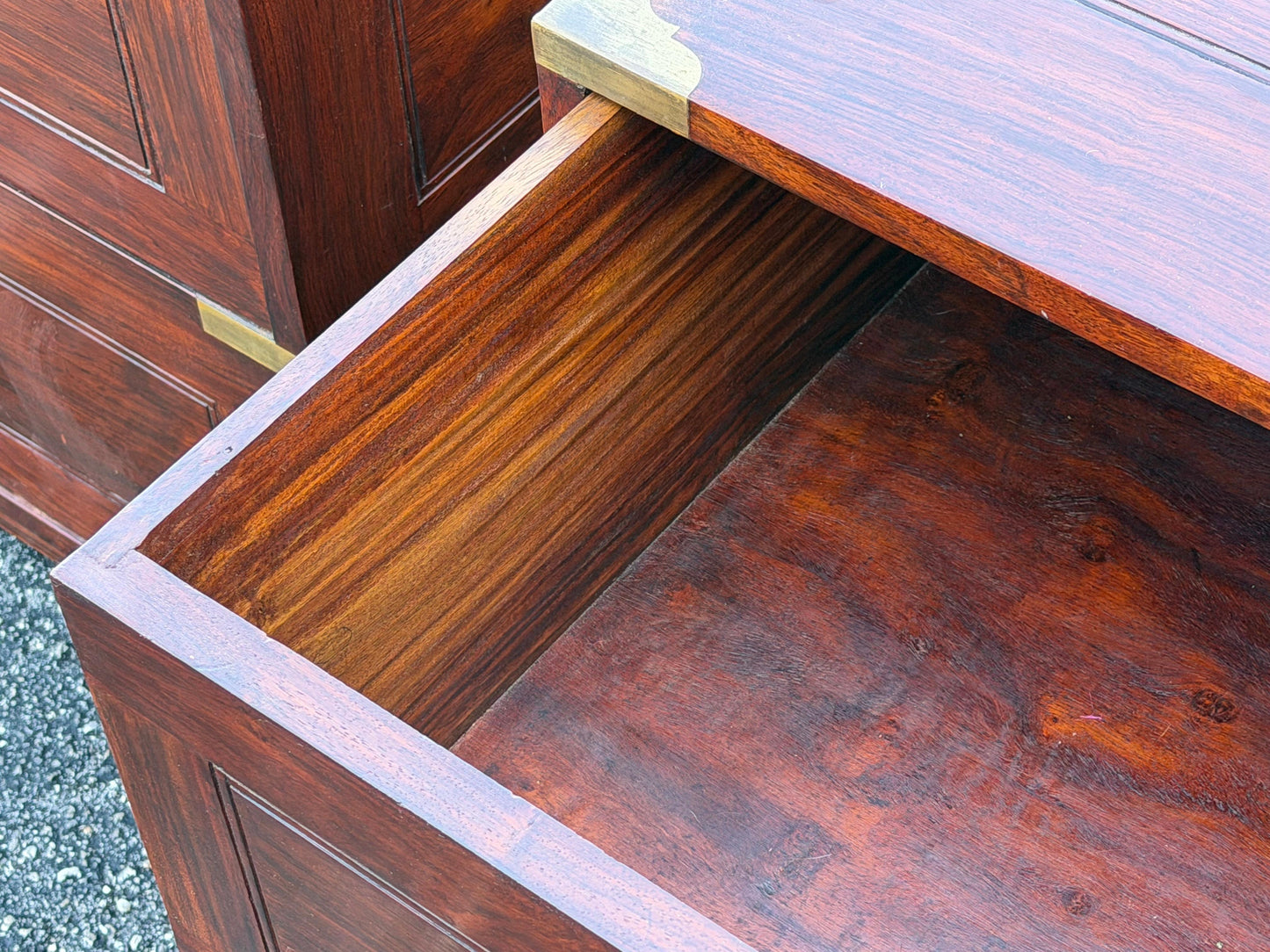 Frisman Vintage A pair Of Vintage Campaign Night Stands Mahogany ca' 1970's