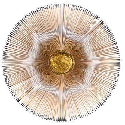 Frisman Vintage Vintage Mid-Century Brutalist Casa Devall Devalf Large Sunburst Wall Sculpture