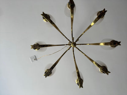 Frisman Vintage An Important And Rare Chandelier By Osvaldo Borsani ca' 1940's Brass