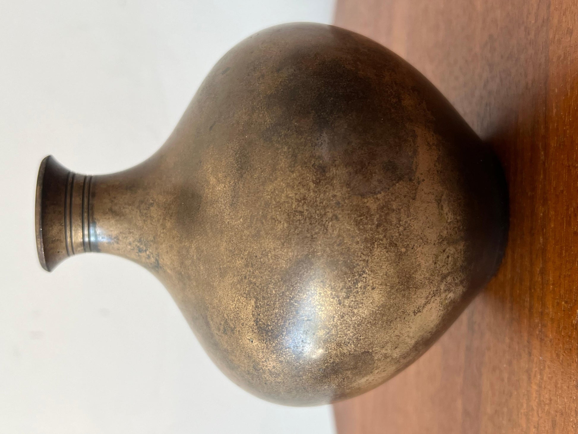 Frisman Vintage An Unusual Patinated Bronze Vase By Just Andersen Denmark Ca' 1940's
