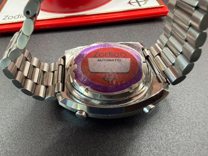 Frisman Vintage 1970s Zodiac Chronograph Stainless Steel 44mm Watch