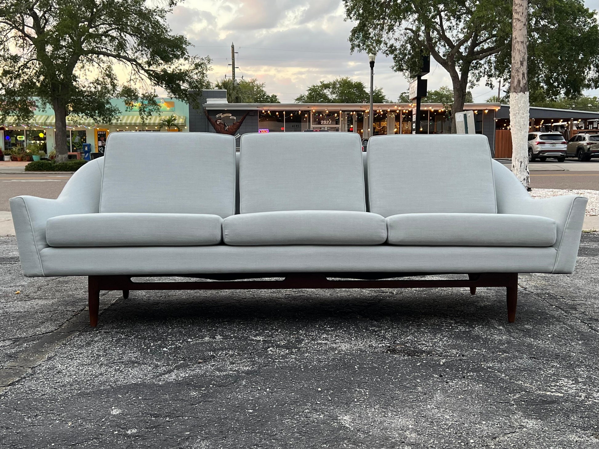 Frisman Vintage Classic Jens Risom Three Seat Sofa Ca' 1960's