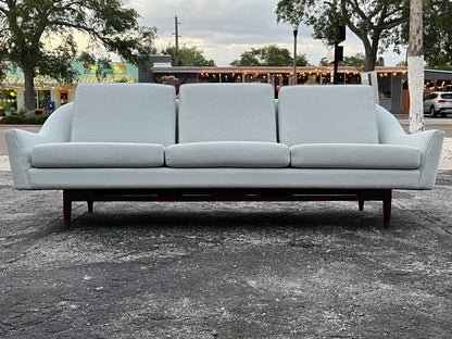 Frisman Vintage Classic Jens Risom Three Seat Sofa Ca' 1960's