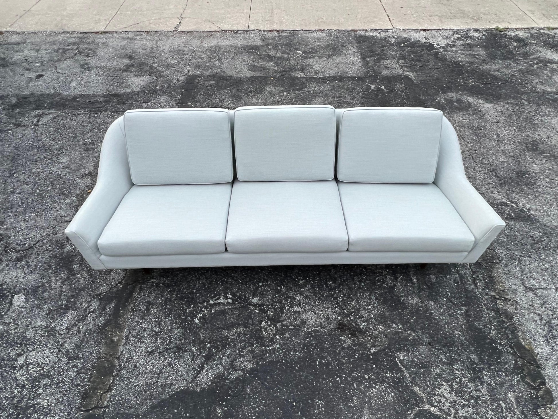 Frisman Vintage Classic Jens Risom Three Seat Sofa Ca' 1960's