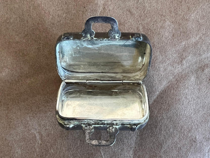 frisman vintage Vintage Tiffany & Co Sterling Silver Luggage Suitcase Pill Box