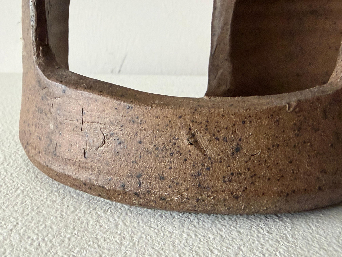 Frisman Vintage Unusual Charles Counts Modernist Ceramic Mid Century Vase Pottery