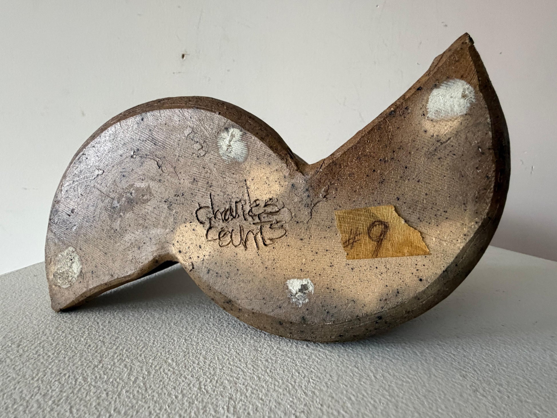 Frisman Vintage Unusual Charles Counts Modernist Ceramic Mid Century Vase Pottery