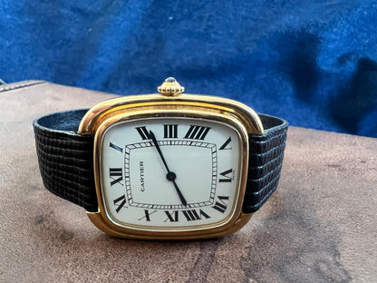 Frisman Vintage Cartier Gondole Jumbo Watch 18K Gold Full Set 1979
