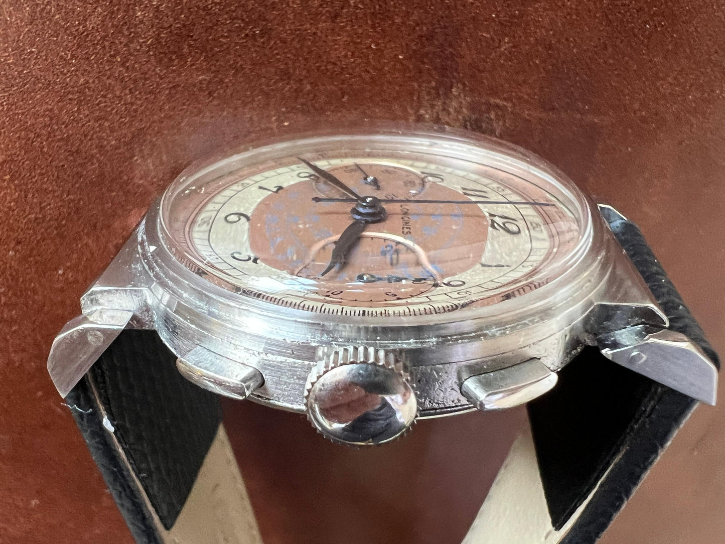 Frisman Vintage A Classic Longines Chronograph Stainless Steel 13ZN Telemeter Scale ca' 1930's