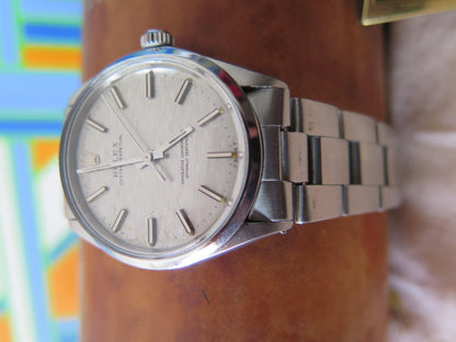 Men's Rolex Oyster Perpetual Stainless Watch With Original Shantung Dial 1971