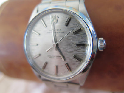 Men's Rolex Oyster Perpetual Stainless Watch With Original Shantung Dial 1971