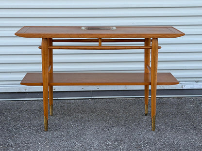 Frisman Vintage Unusual Console Table by Lane from the "Copenhagen" Collection ca' 1950's