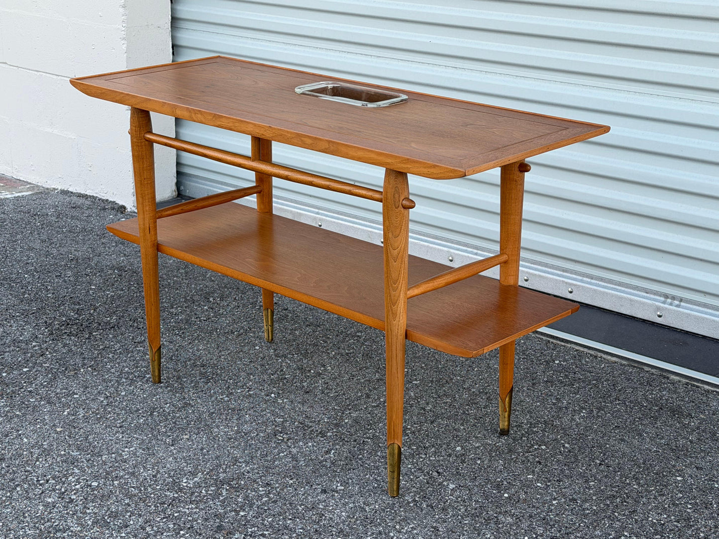 Frisman Vintage Unusual Console Table by Lane from the "Copenhagen" Collection ca' 1950's