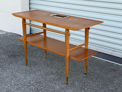 Frisman Vintage Unusual Console Table by Lane from the "Copenhagen" Collection ca' 1950's