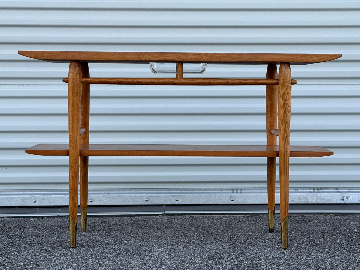 Frisman Vintage Unusual Console Table by Lane from the "Copenhagen" Collection ca' 1950's